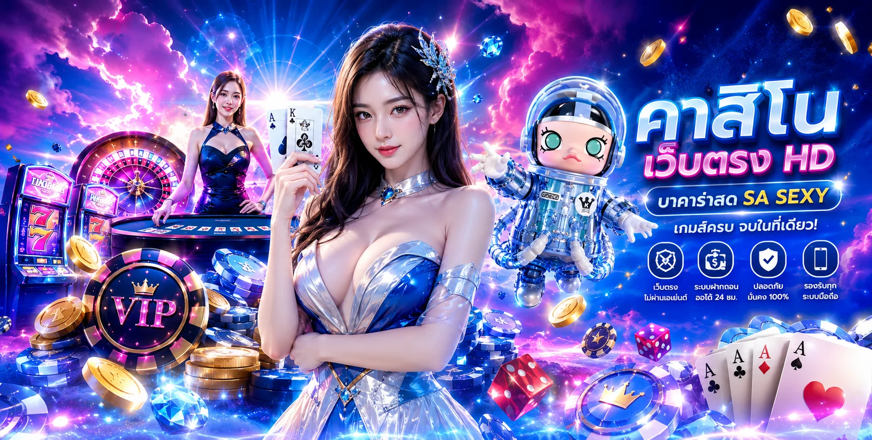 MOLLY639 คาสิโนออนไลน์ บาคาร่าสด SA SEXY เว็บตรง HD